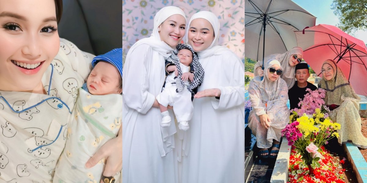 40 Days Since Baby Zoltan's Passing, 10 Memorable Photos of Ayu Ting Ting with Her Nephew - Gave a Final Kiss Before Burial