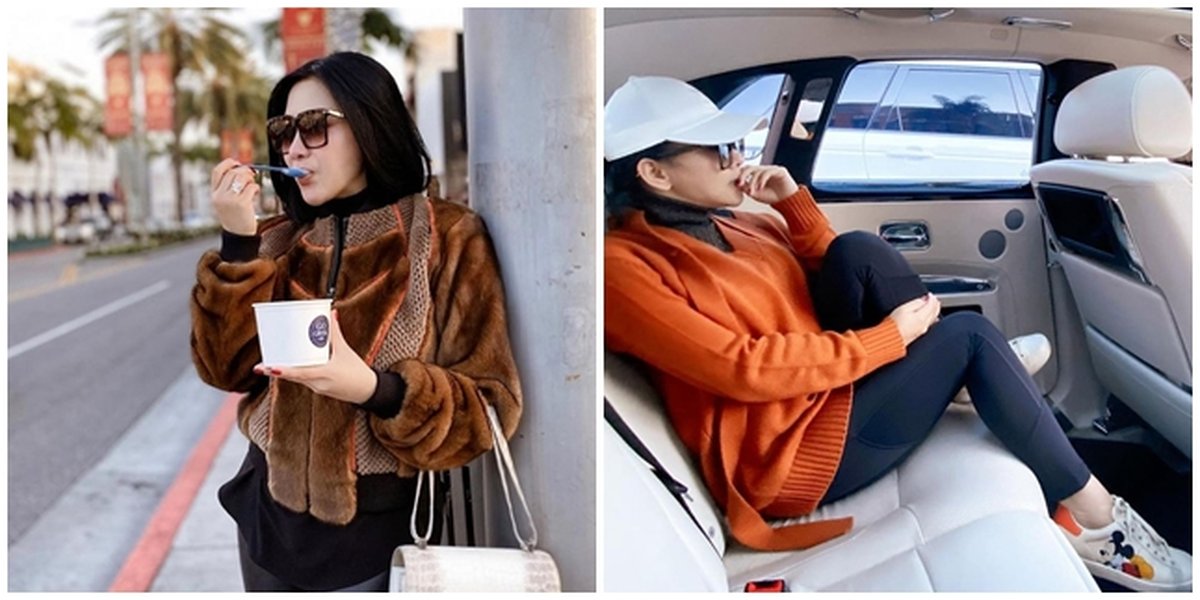 6 Syahrini Fashion When Vacationing in America, There Are Those Worth Billions of Rupiah!