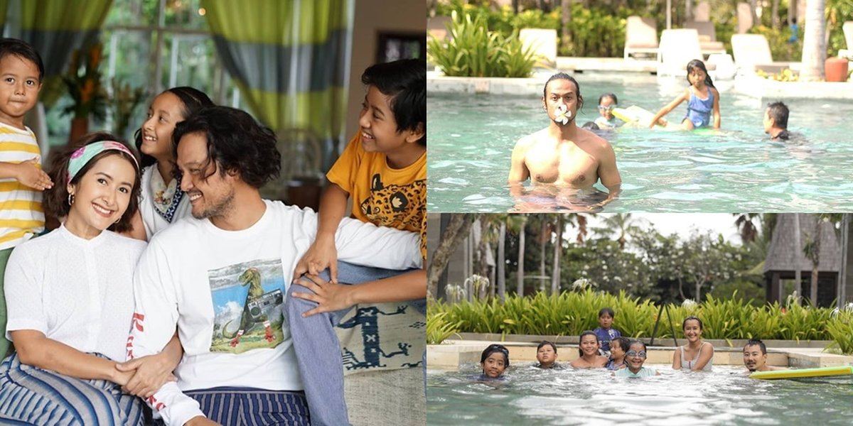 6 Photos of Widi Mulia and Family's Vacation at a Luxury Resort in Bali, Hugging Children and Full of Happiness