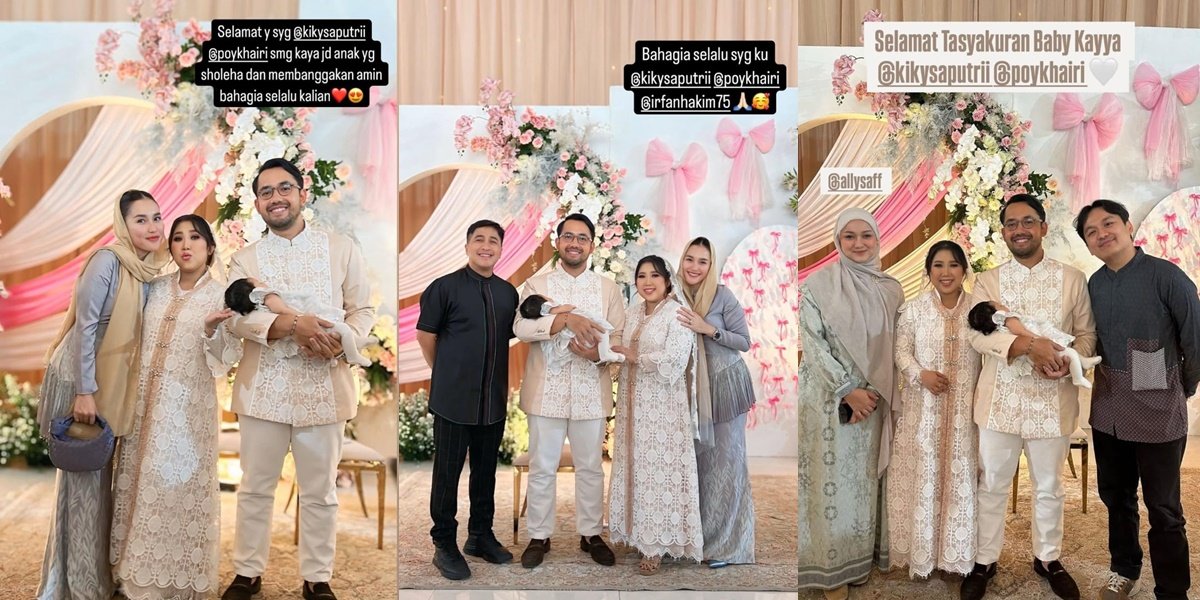 6 Portraits of Aqiqah Baby Kayya, Child of Kiky Saputri, Attended by Many Friends - Full of Warmth