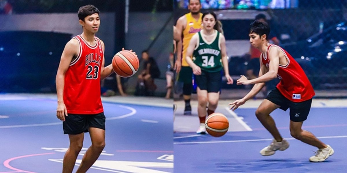 6 Portraits of Arie Nugroho, Star of the Soap Opera 'DARI JENDELA SMP' Playing Basketball, Skilled at Putting the Ball into the Ring - Flood of Praise from Netizens