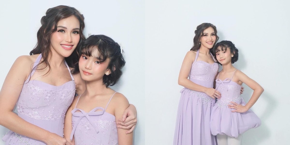 6 Portraits of Ayu Ting Ting and Bilqis Singing 'From The Start' on Stage, Harmoniously Appearing Like Princesses in Purple Costumes - Highly Praised