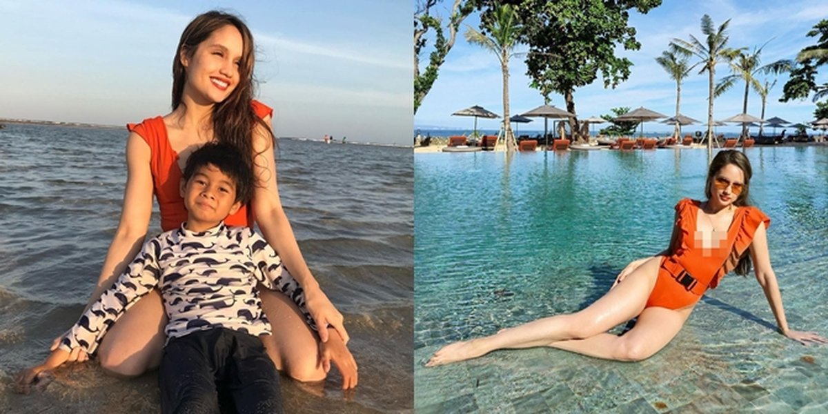 6 Potret Cinta Laura Looking Beautiful Like a Baywatch Member at the Beach, Showing Body Goals - Netizens Focus on Her Long Legs