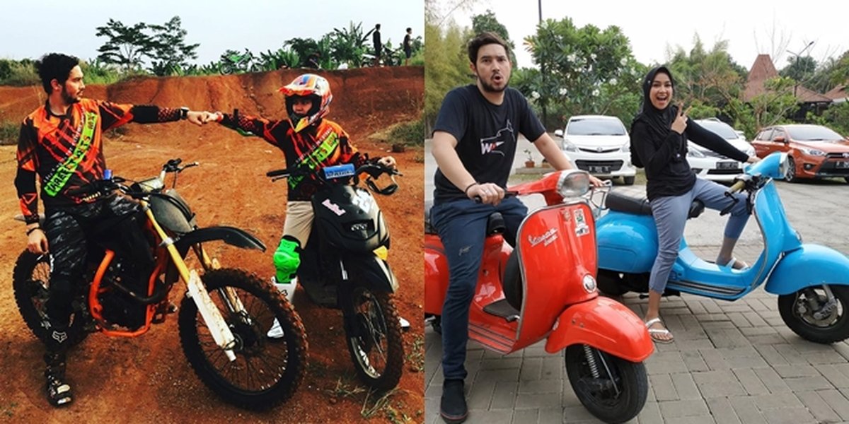 6 Portraits of Donny Michael, Star of the Soap Opera 'NALURI HATI' When Riding Motorbike with Beloved Wife, Couple Goals - Making Netizens Envious