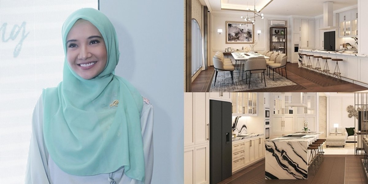 6 Potraits of Zaskia Sungkar and Irwansyah's Luxurious New Home Interior, with Marble Bar in the Kitchen - Full of White Nuances