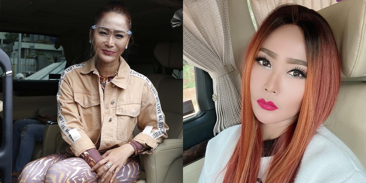 6 Portraits of Inul Daratista's Selfie Photos in the Car, Still Beautiful with Straight Hair and Flat Expression