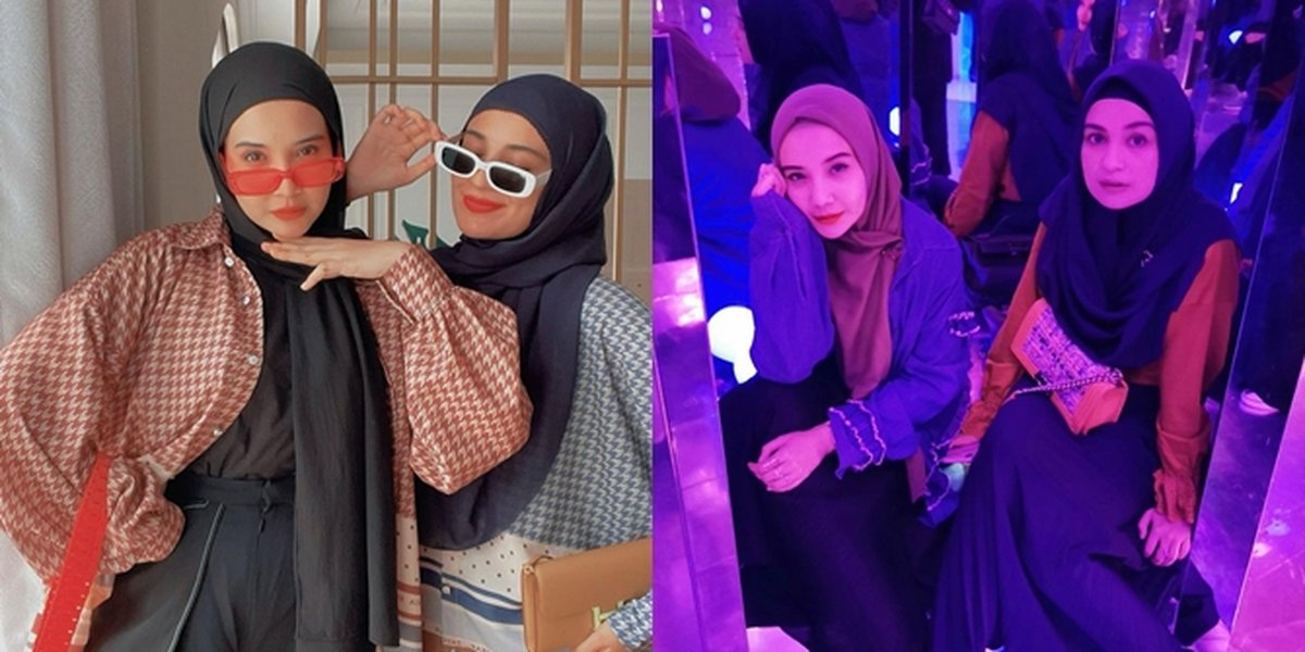 6 Portraits of Zaskia Sungkar and Shireen Sungkar's Togetherness Like a 'The Sister' Reunion, Retro Style - Their Glasses Become the Highlight