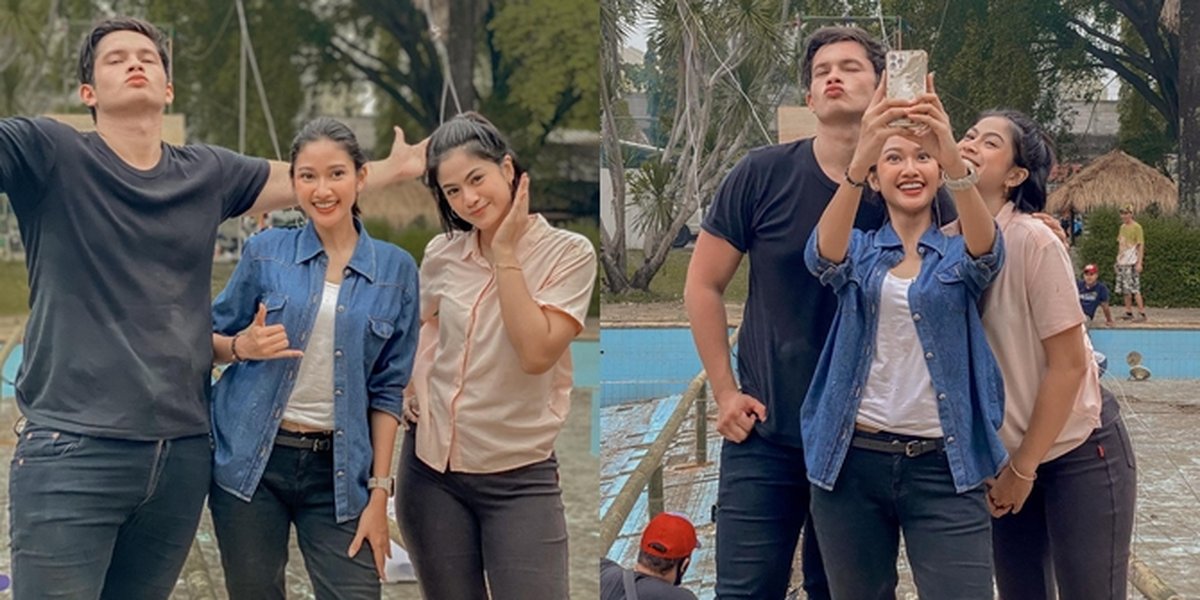 6 Portraits of Kevin Kambey, Hana Saraswati, and Claresta Taufan Taking Photos Together on the Set of 'BUKU HARIAN SEORANG ISTRI', Netizens: The Troubling Team in Action