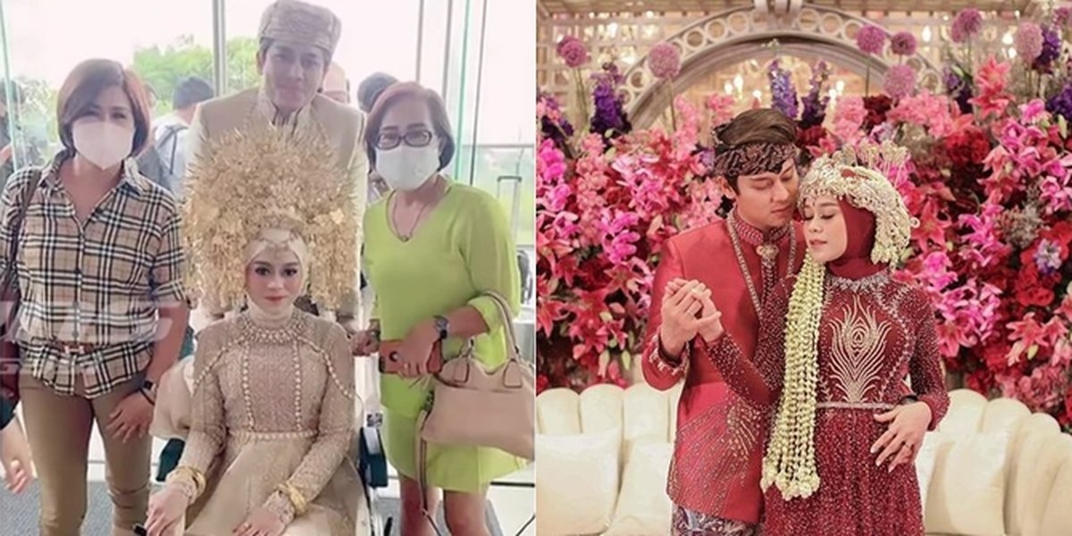 6 Portraits of Lesti that are Widely Discussed by Netizens Regarding Alleged Pregnancy, Sitting in a Wheelchair at the Wedding Reception - Belly Looks Bloated