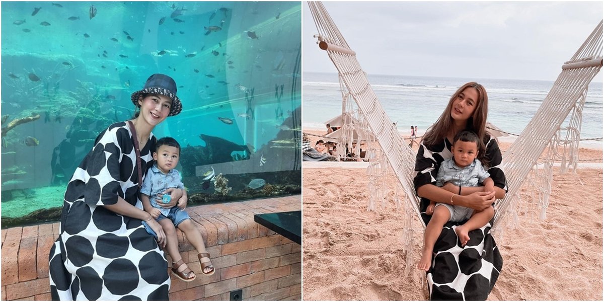 6 Potret Liburan Baim Wong and Paula Verhoeven in Bali, Kiano's Cuteness Makes Netizens Excited