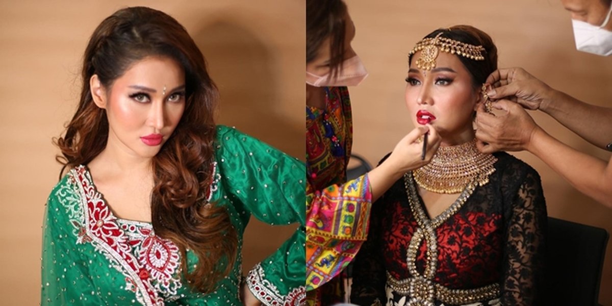 6 Portraits of Lucinta Luna Dressed as an Indian Girl Dancing, Making People Astonished and Being Called Similar to Ayu Ting Ting - Netizens: Beware of Her Baby Coming Out