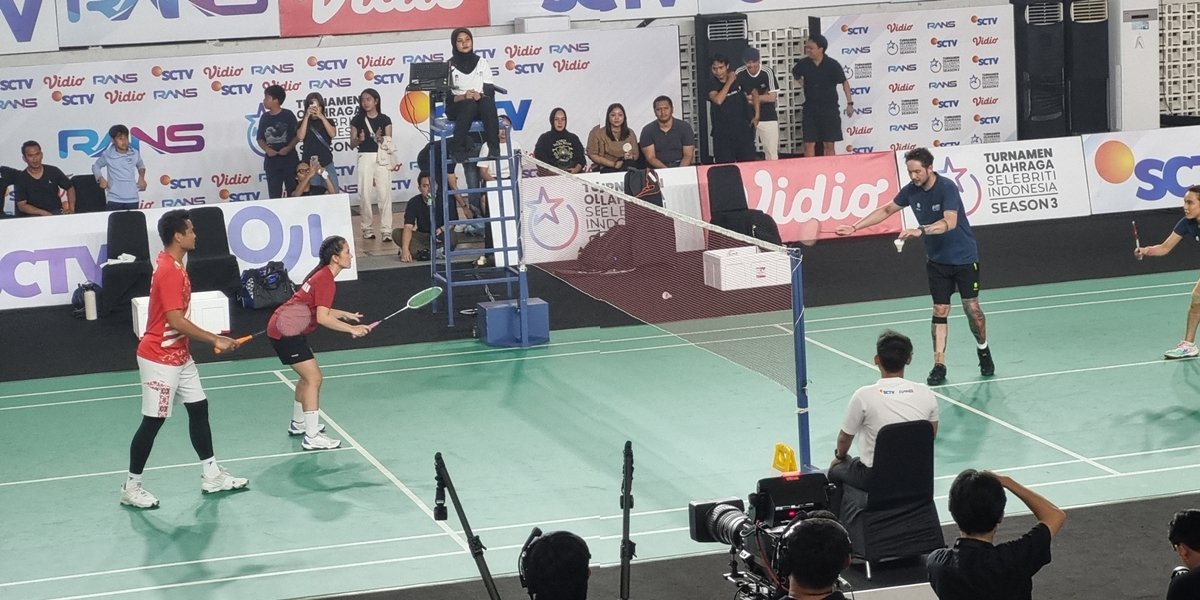 6 Portraits of Marsha Aruan and Tantowi Ahmad, Champions of the Mixed Doubles TOSI Season 3, Successfully Defeating Donny Michael and Bellaetrix Manuputty