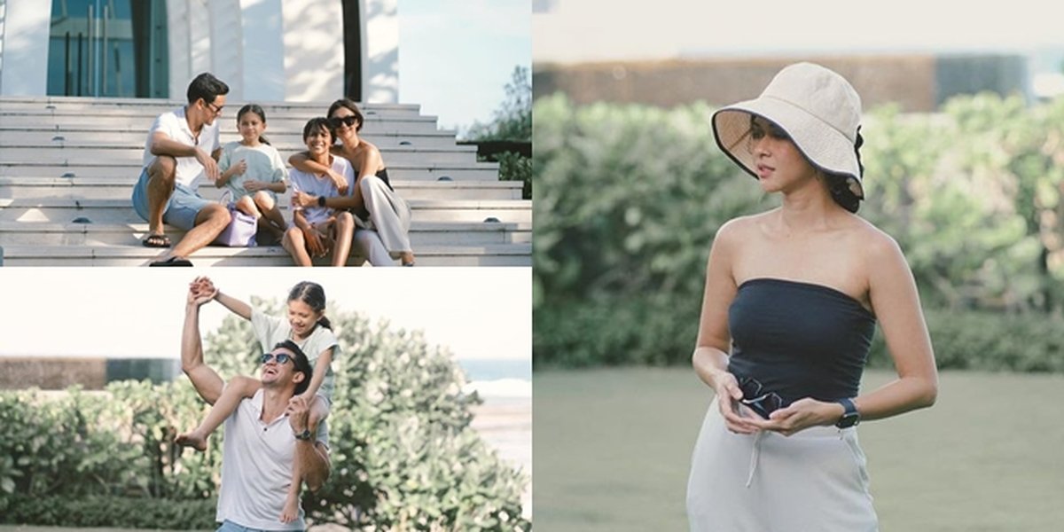 6 Photos of Nana Mirdad and Family Staycation at a Luxurious Hotel in Bali, Enjoying the Ocean View while Dancing with Husband - Having Fun Sunbathing 