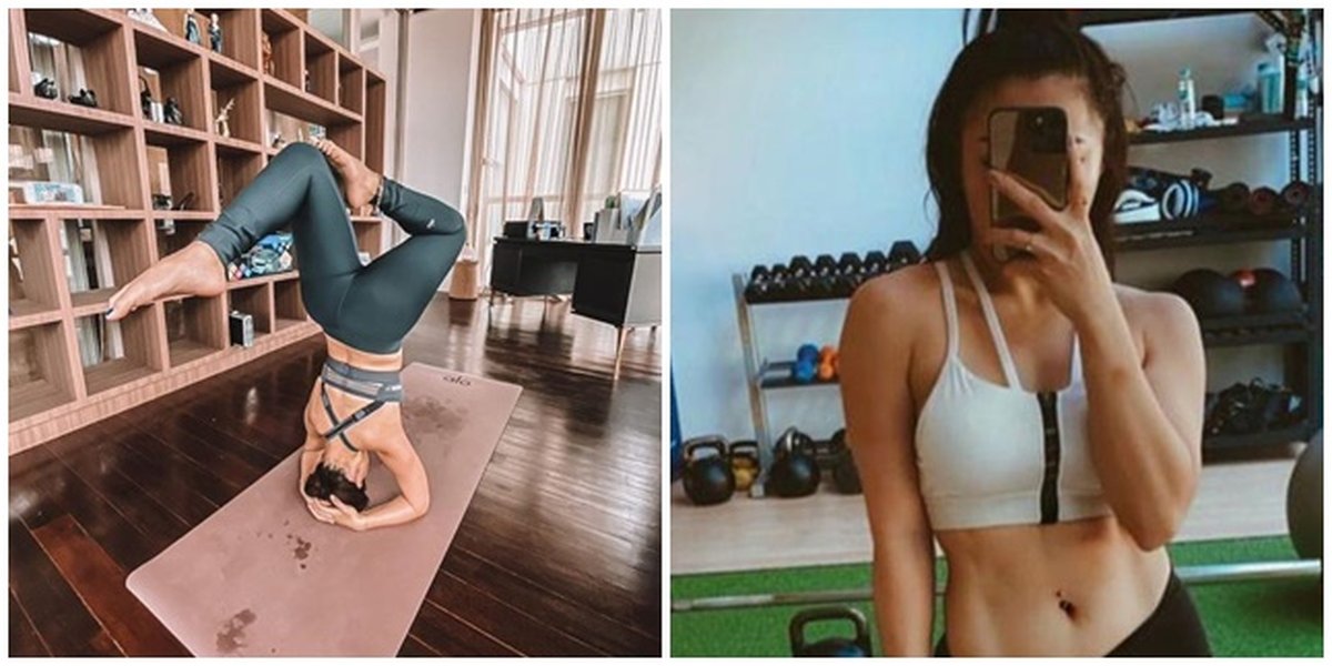 6 Photos of Nikita Willy Showing off her Body Goal While Exercising, Flat Stomach & Toned like a Supermodel