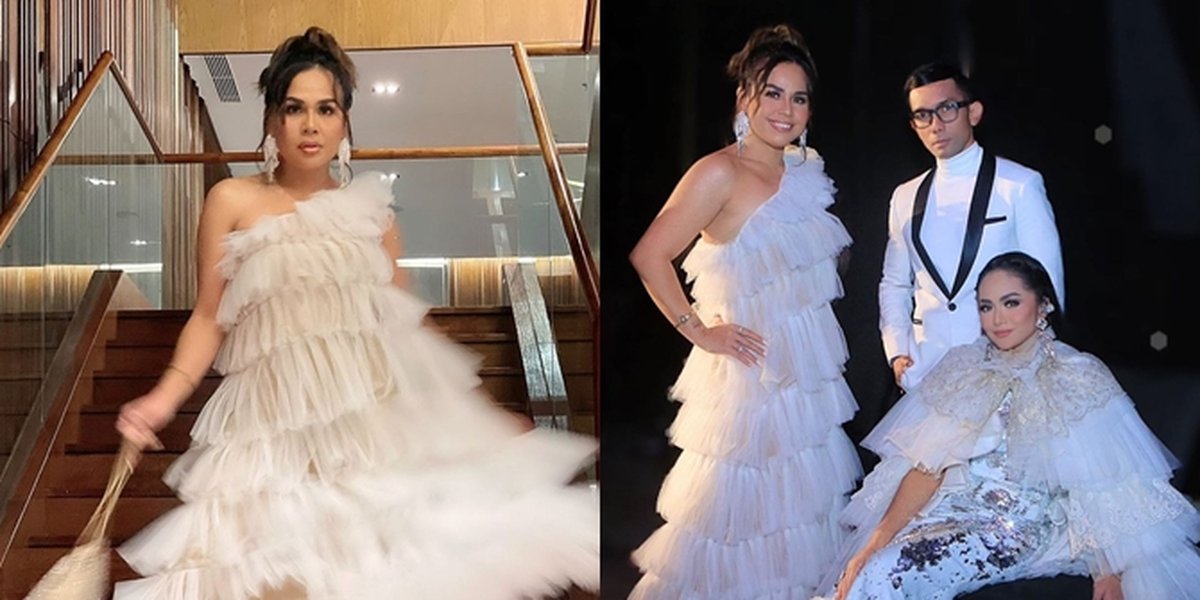 6 Latest Appearances of Melaney Ricardo, Beautiful Wearing a White Dress with Layered Accents - Even Called Resembling a Wedding Cake