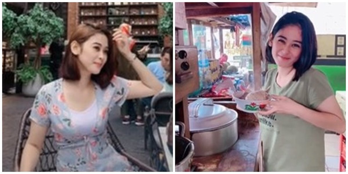 6 Portraits of a Meatball Seller who went Viral Because of Her Beauty, Making Men Stay Longer Eating Meatballs