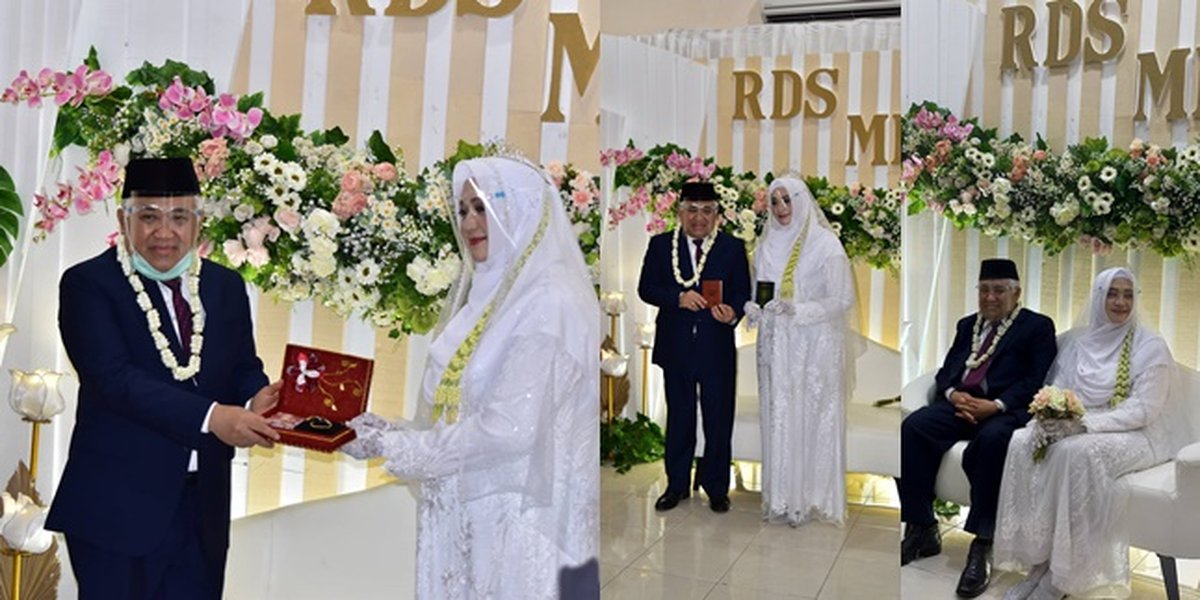 6 Portraits of Rashda Diana and Din Syamsuddin's Wedding, Held Simply in White