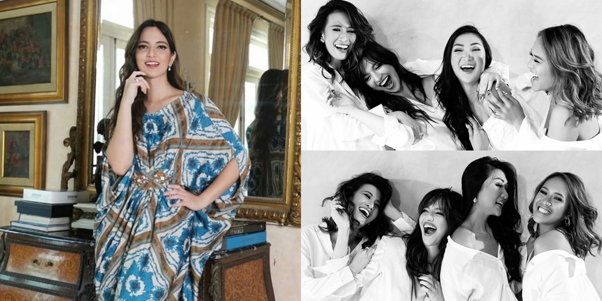 6 Photoshoot Portraits of Nia Ramadhani with Her New Gang, Appearing Sensual and Laughing Happily Together