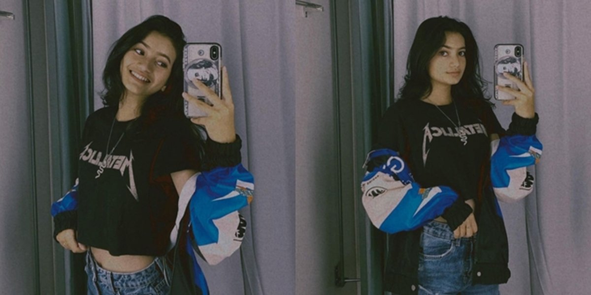 6 Portraits of Queen Sofya, Star of 'DARI JENDELA SMP', Taking a Mirror Selfie in the Fitting Room, Showing off Body Goals - Her Swag Style Praised by Netizens