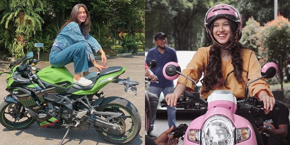 6 Portraits of Yasmin Napper, Star of the Soap Opera 'LOVE STORY THE SERIES' Riding a Motorcycle, Still Stylish - Always Smiling Even When Falling