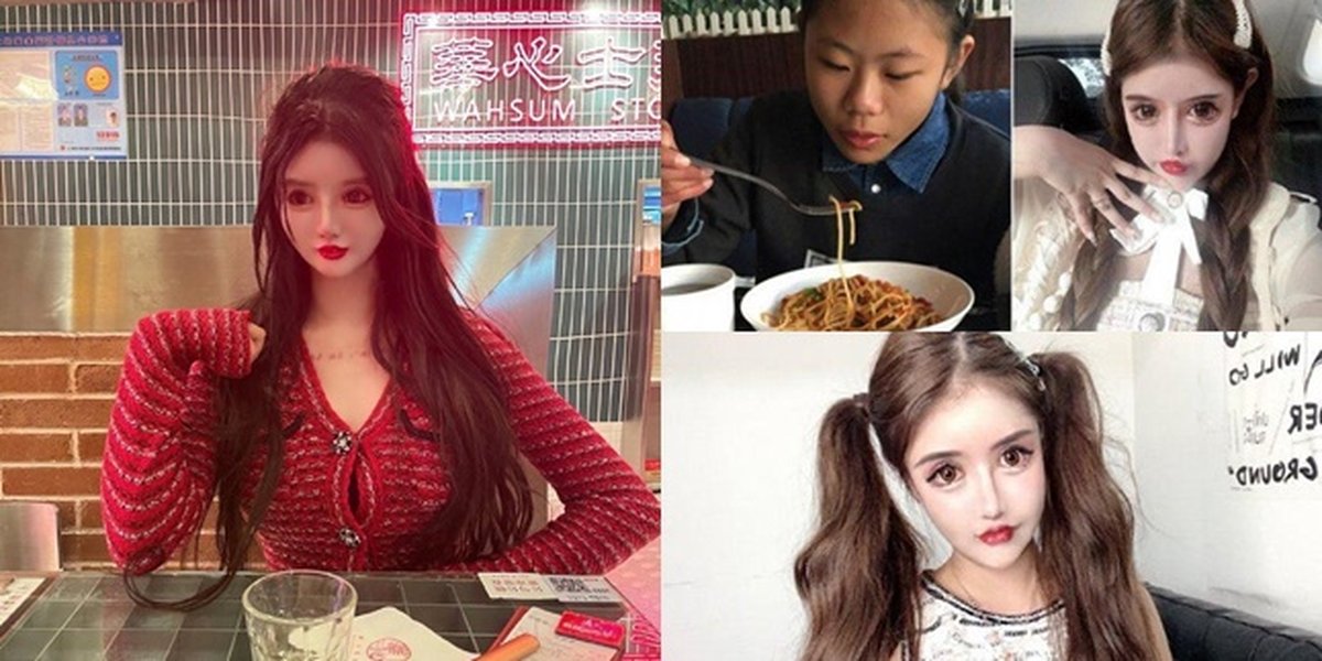 6 Portraits of Zhou Chuna, a 16-Year-Old Girl who has Undergone 100 Plastic Surgeries - Wants to be Like a Doll