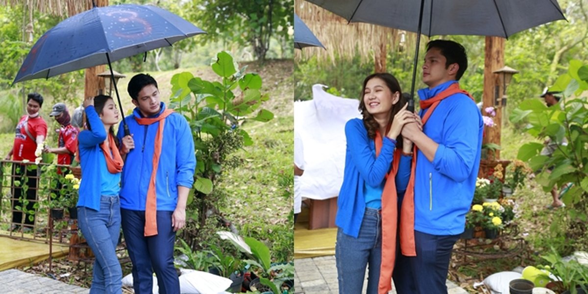 6 Photos of Zoe Jackson and Kevin Kambey Holding an Umbrella Together on the Set of 'BUKU HARIAN SEORANG ISTRI', So Close - They Even Hugged