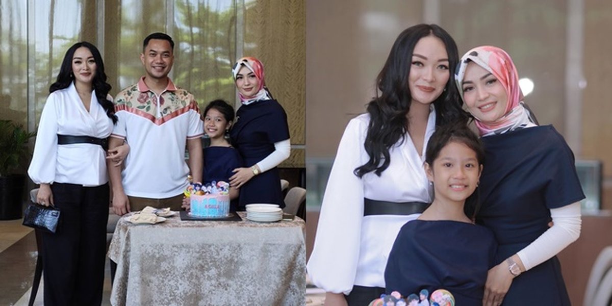 7 Photos of Zaskia Gotik and Imel Putri, Former Wife of Sirajuddin Mahmud, Being Close and Harmonious on their Child's Birthday