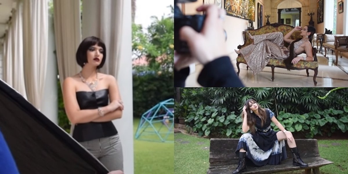7 Photoshoots of Nia Ramadhani at Home, Wearing a Luxurious Dress Worth Rp100 Million