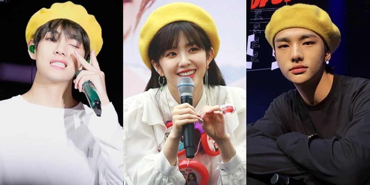 7 K-Pop Idols Cute Like Chicks Wearing Yellow Berets: V BTS, Irene Red Velvet, Hyunjin Stray Kids!