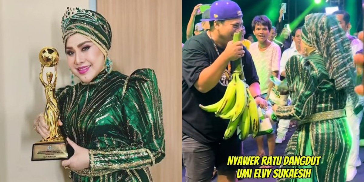 7 Moments of Elvy Sukaesih Receiving Grocery Donations While Singing the Song Gula-Gula, Different from Others