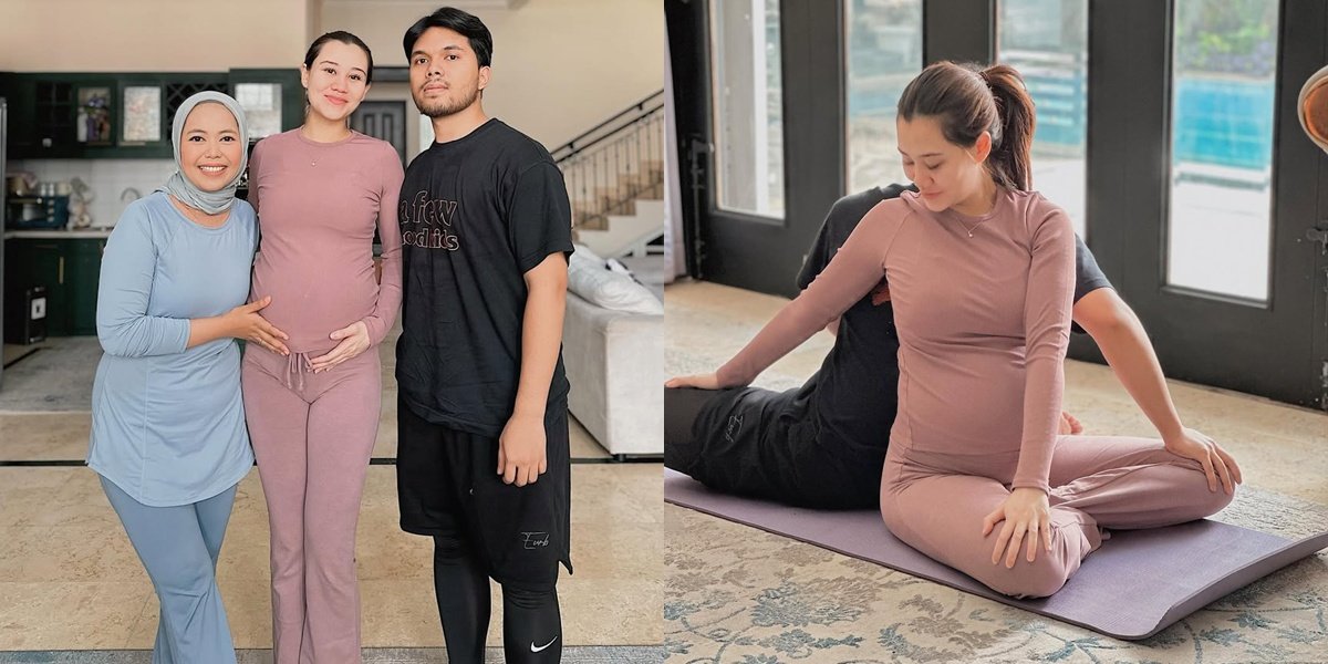 7 Photos of Aaliyah Massaid & Thariq Halilintar Together in Prenatal Yoga Ahead of Their First Child's Birth, Ready to Become Parents