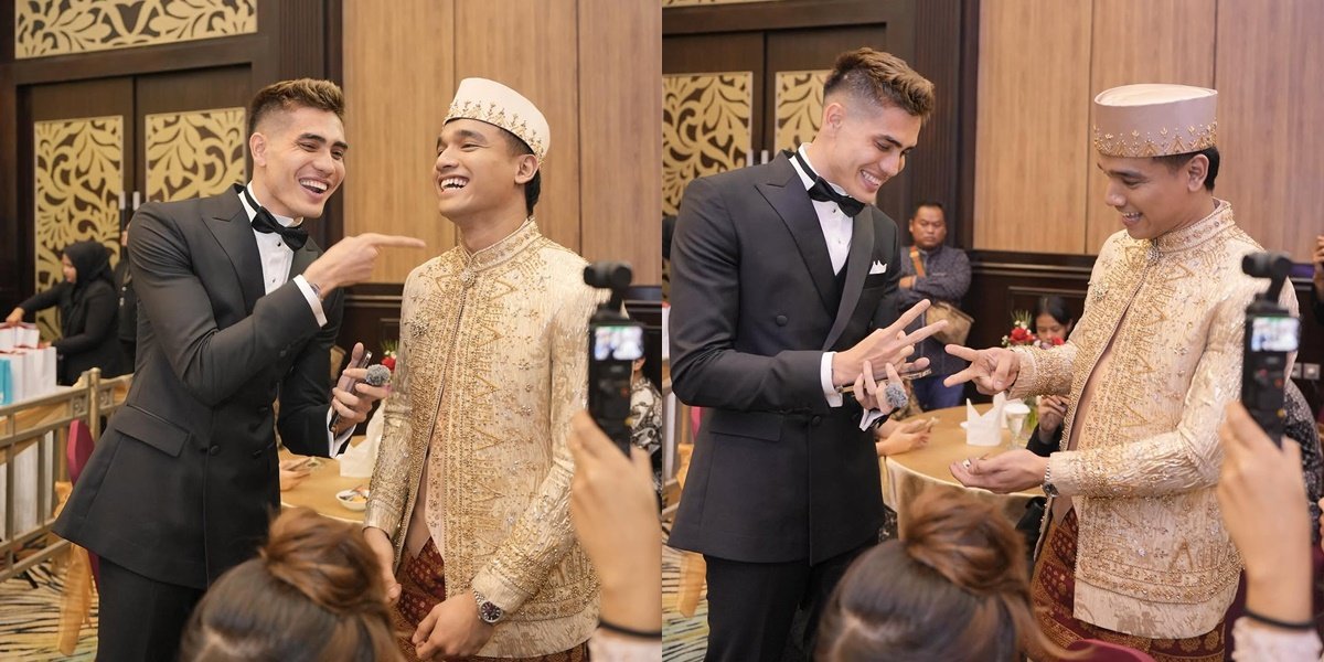 7 Photos of Aisar Khaled & Fadly Faisal Playing Rock-Paper-Scissors at Frans Faisal's Wedding, Showcasing Their Close Interaction Away from Rumors of Snide Remarks