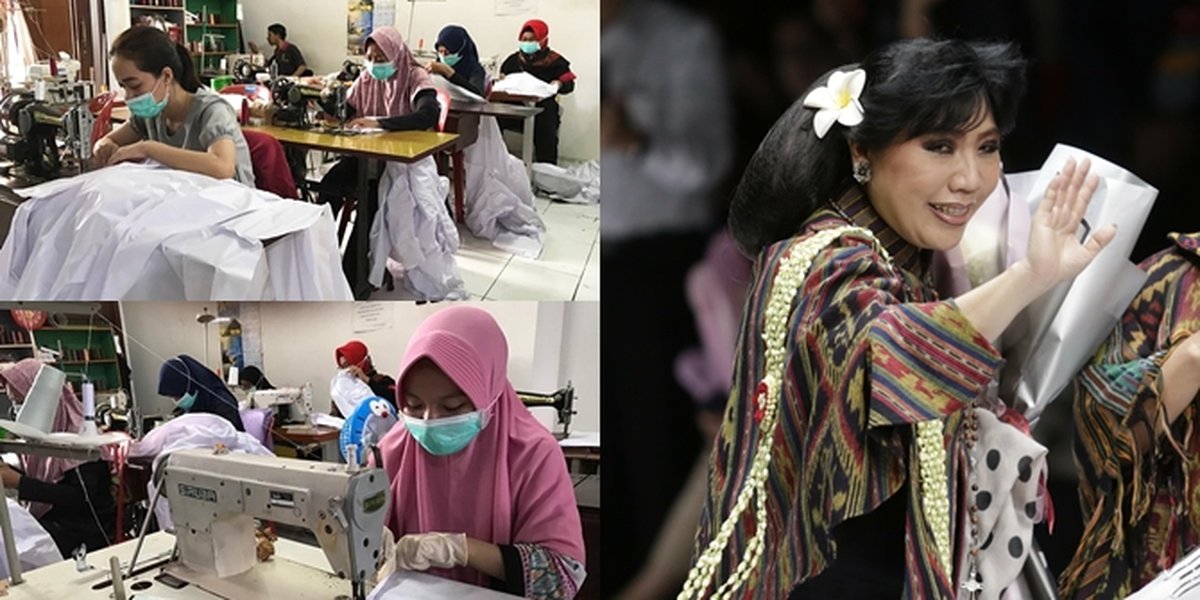 7 Portraits of Anne Avantie's Action against Corona, Used to Sew Kebaya Now Sewing PPE