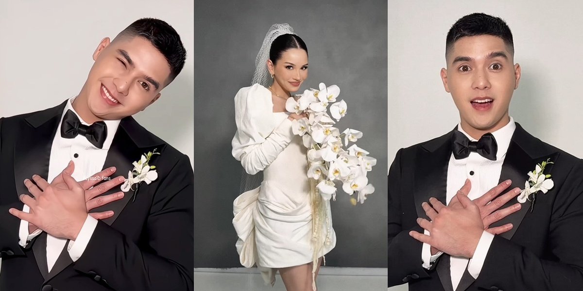 7 Photos of Al Ghazali & Alyssa Daguise in Wedding Attire, Following the Kim Seon Ho Smile Challenge