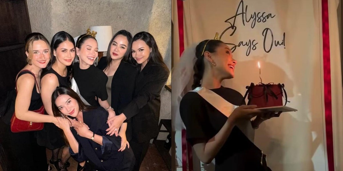 7 Portraits of Alyssa Daguise Receiving a Bridal Shower Surprise from Friends, Private Dinner Full of Red Roses