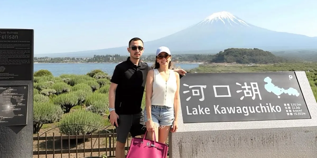7 Photos of Angel Karamoy's Vacation in Japan with Gusti Ega, Visiting Various Places