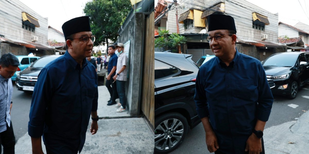 7 Portraits of Anies Baswedan at the Funeral of Najwa Shihab's Husband, Expressing Deep Impressions of the Deceased