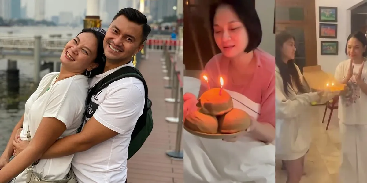 7 Photos of Anjasmara and His Children Surprising Dian Nitami on Her Birthday, Simple but Full of Warmth
