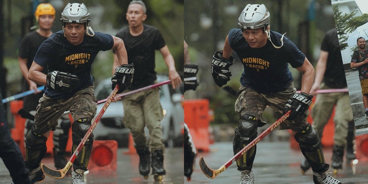 7 Photos of Ariel Noah Playing Roller Hockey in the Rain, His Aura is Really Hot