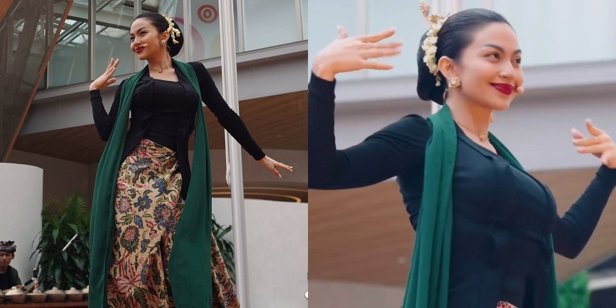 7 Photos of Ariel Tatum Beautifully Dancing Jaipong in Osaka, Celebrating World Dance Day by Preserving Culture