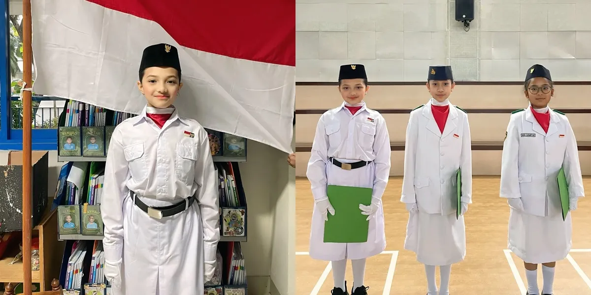 7 Photos of Arsy Hermansyah as a Ceremony Officer at School, Proud of the New Experience