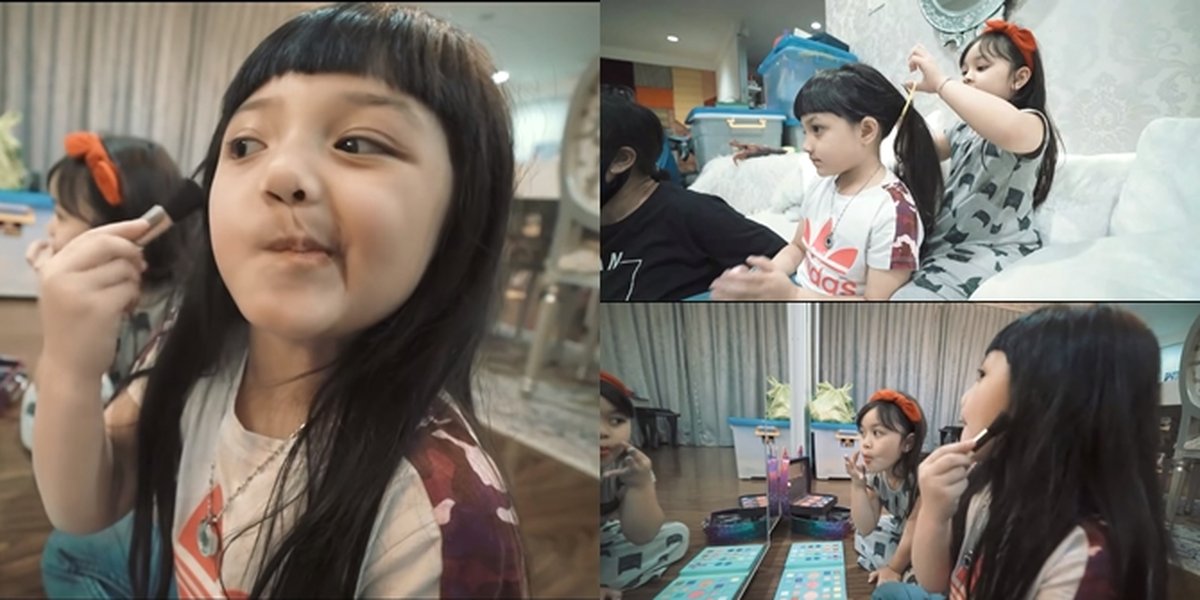 7 Photos of Arsy Hermansyah Doing Her Own Makeup, Her Lips are So Cute