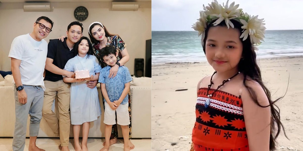 8 Portraits of Arsy Hermansyah's 10th Birthday, Sweetly Cosplaying as Moana & Celebrated Simply