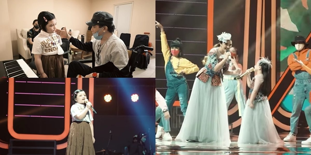 7 Portraits of Arsy Singing on TV, Silence and Practicing for 2 Weeks - Looks Beautiful Like a Little Princess