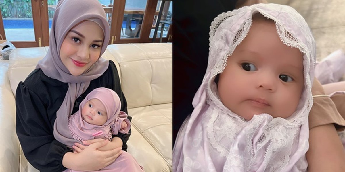 7 Portraits of Baby Ameena, Aurel Hermansyah's Child, Taught to Wear Hijab and Mukena Since Infancy, Beautiful and Adorable