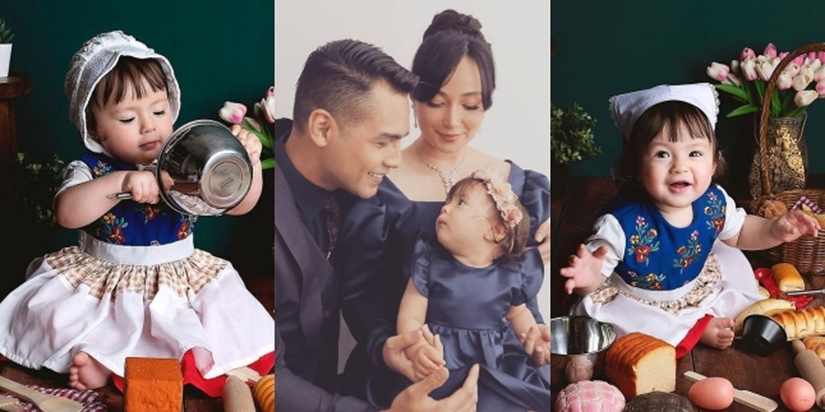 7 Portraits of Baby Chloe, Asmirandah's 9-Month-Old Daughter, Expertly Posing in Front of the Camera - Adorably Cute When Styled as Noni Belanda