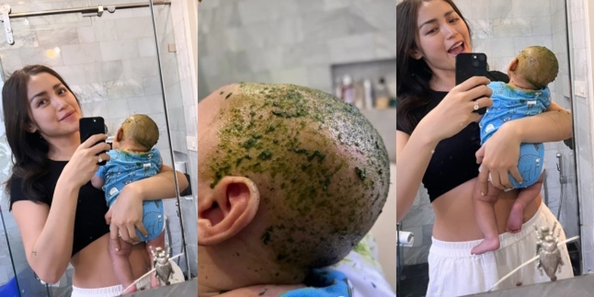7 Portraits of Baby Don, Jessica Iskandar's Child, Who is Even More Adorable with a Bald Head, Rubbed with Celery and Aloe Vera to Promote Hair Growth
