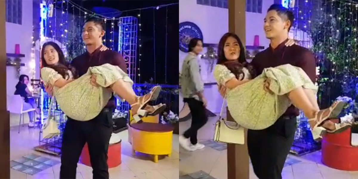 7 Portraits of BTS Soap Opera 'NALURI HATI', Samuel Zylgwyn Affectionately Carrying Shanice Margaretha - Exchanging Smiles