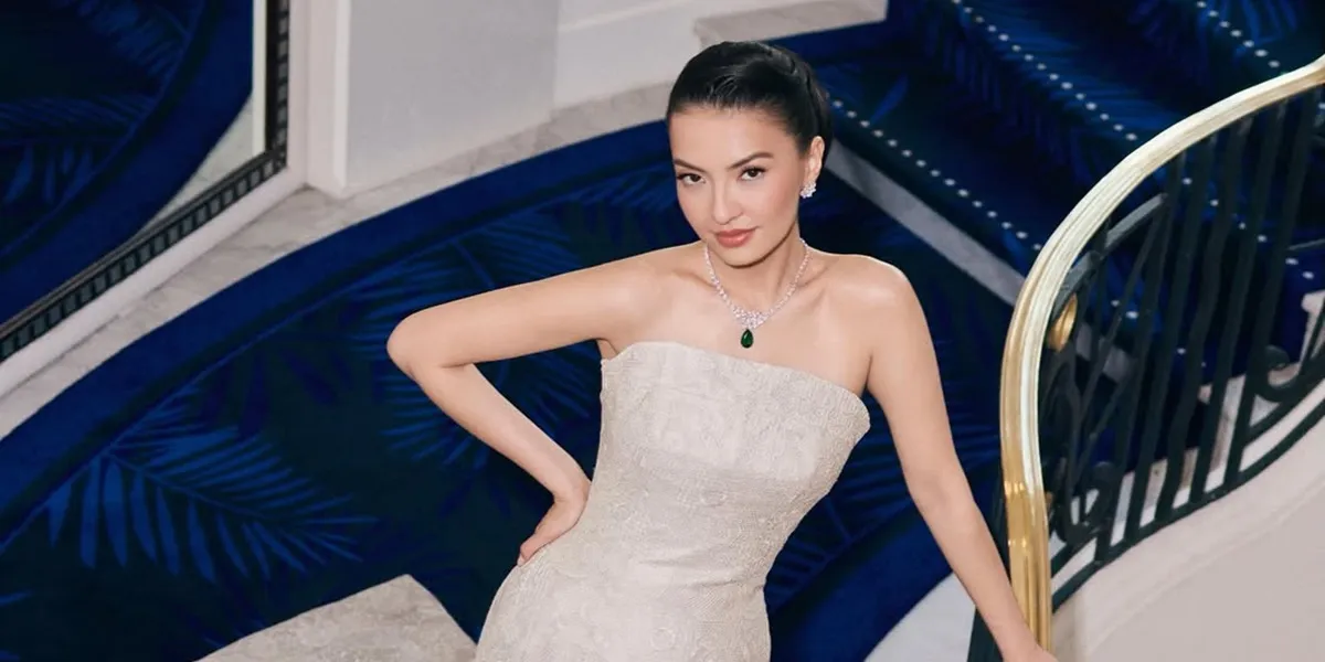 7 Beautiful Portraits of Raline Shah at the Cannes Film Festival, Appearing Glamorous with a Diamond Necklace