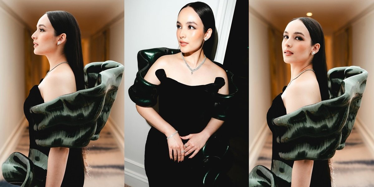 7 Portraits of Chelsea Islan at MACAN Gala 2024, Stunningly Elegant in a Unique Emerald Green Dress